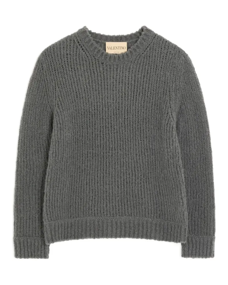 Valentino Garavani Grob gestrickter Pullover - Grau Grau