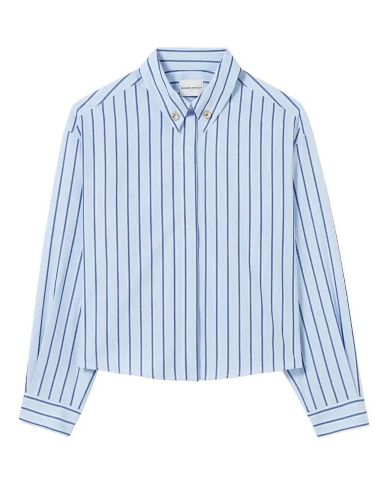 Claudie Pierlot Gestreiftes Oversized-Hemd - Blau Blau