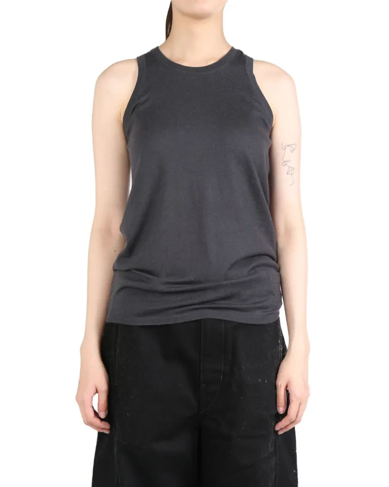 Frenckenberger Tanktop aus Kaschmir - Grau Grau