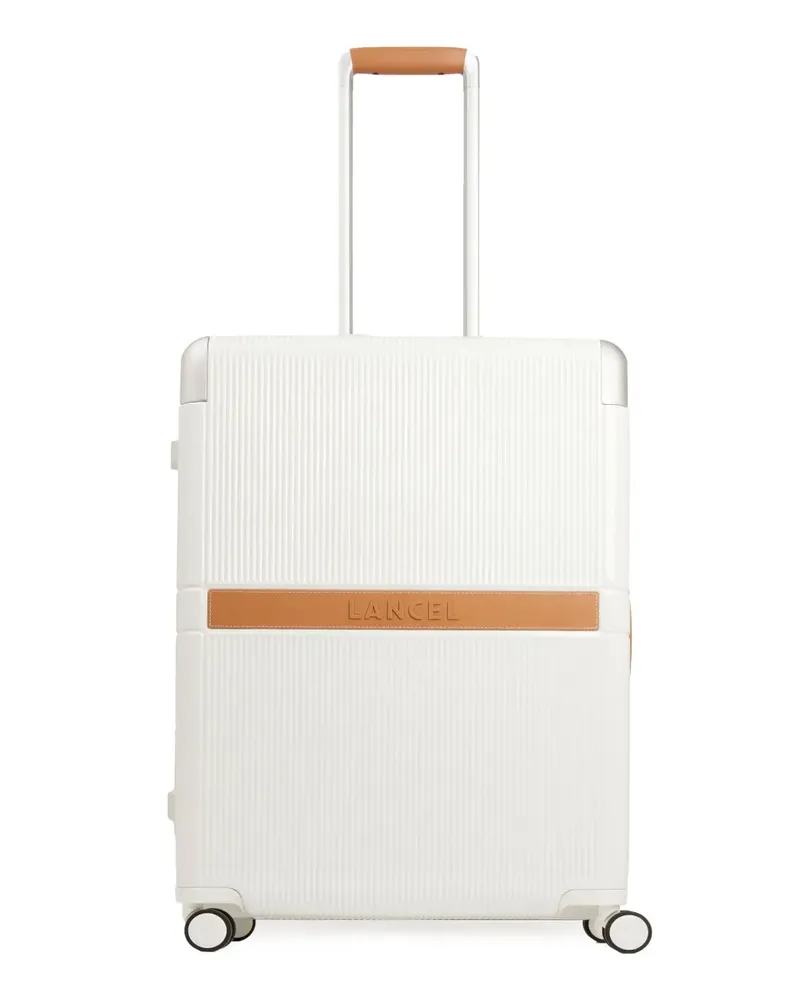 Lancel Empreinte Koffer mit Lederbesatz - Weiß Weiß