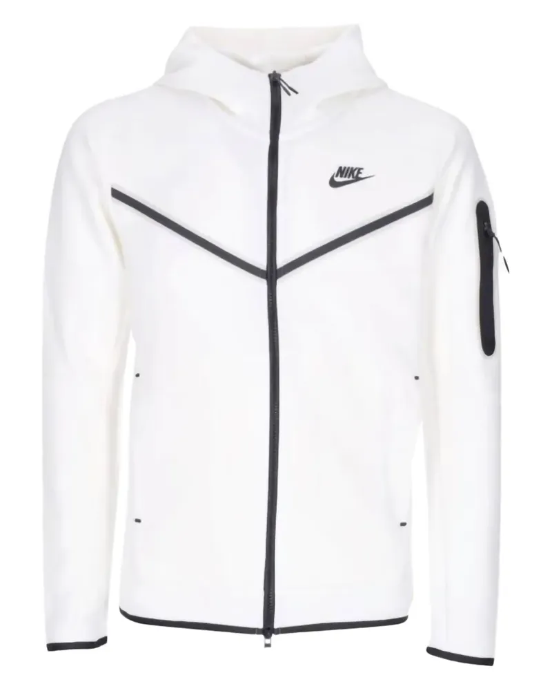 Nike Tech Windrunner "Birch Heather/Black" Hoodie - Weiß Weiß