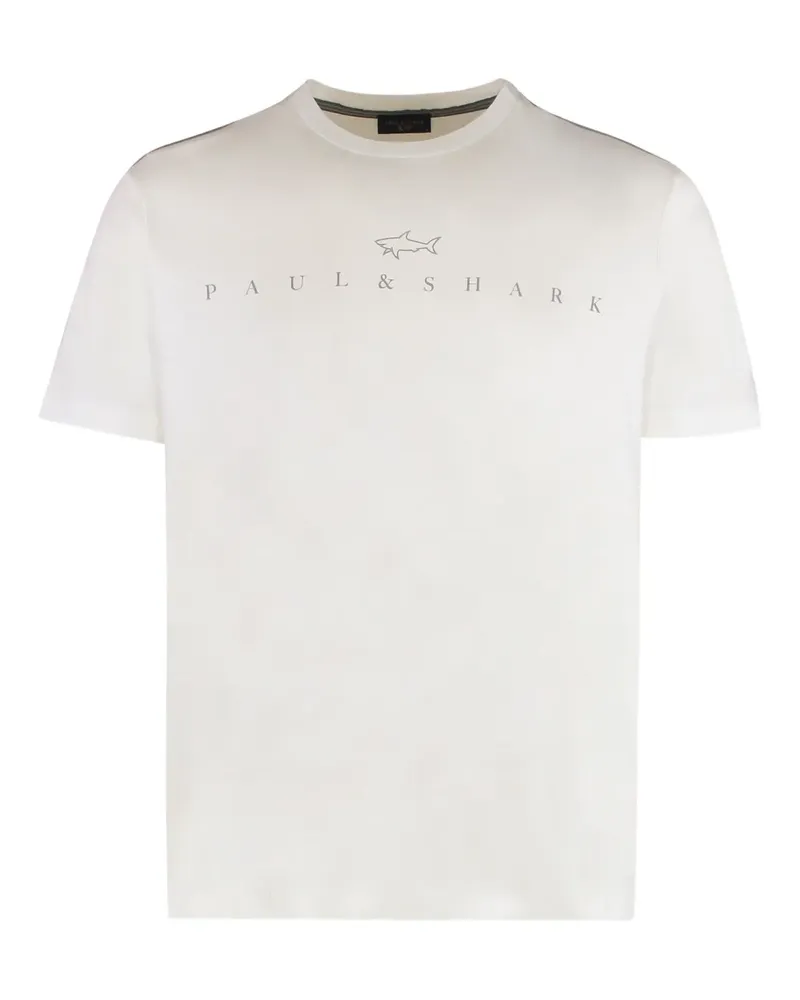 Paul & Shark T-Shirt mit Logo-Print - Weiß Weiß