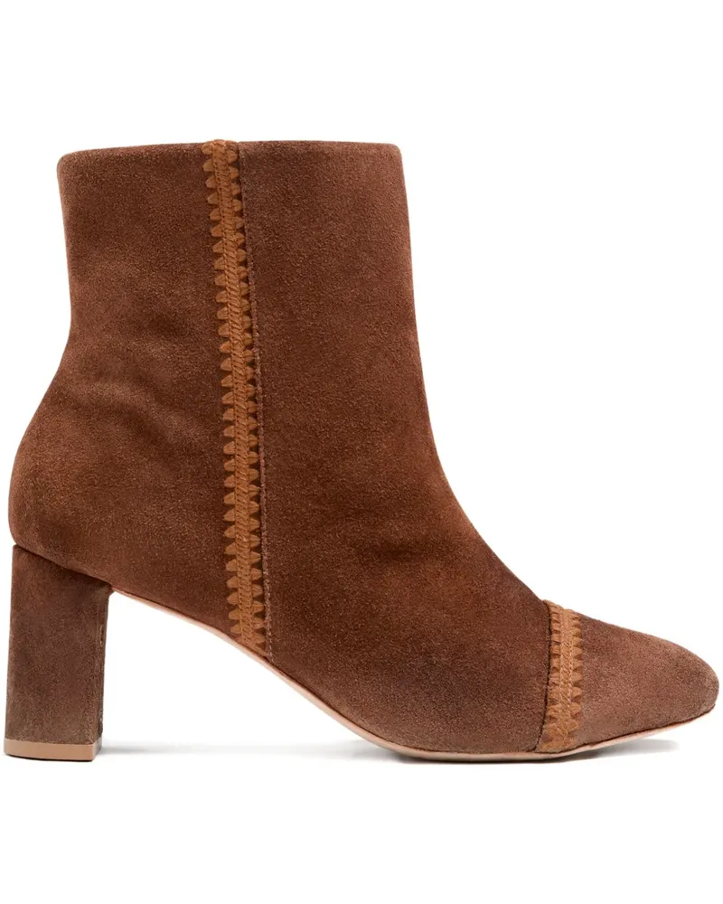 Cinq à Sept 70mm Peyton suede boots - Braun Braun