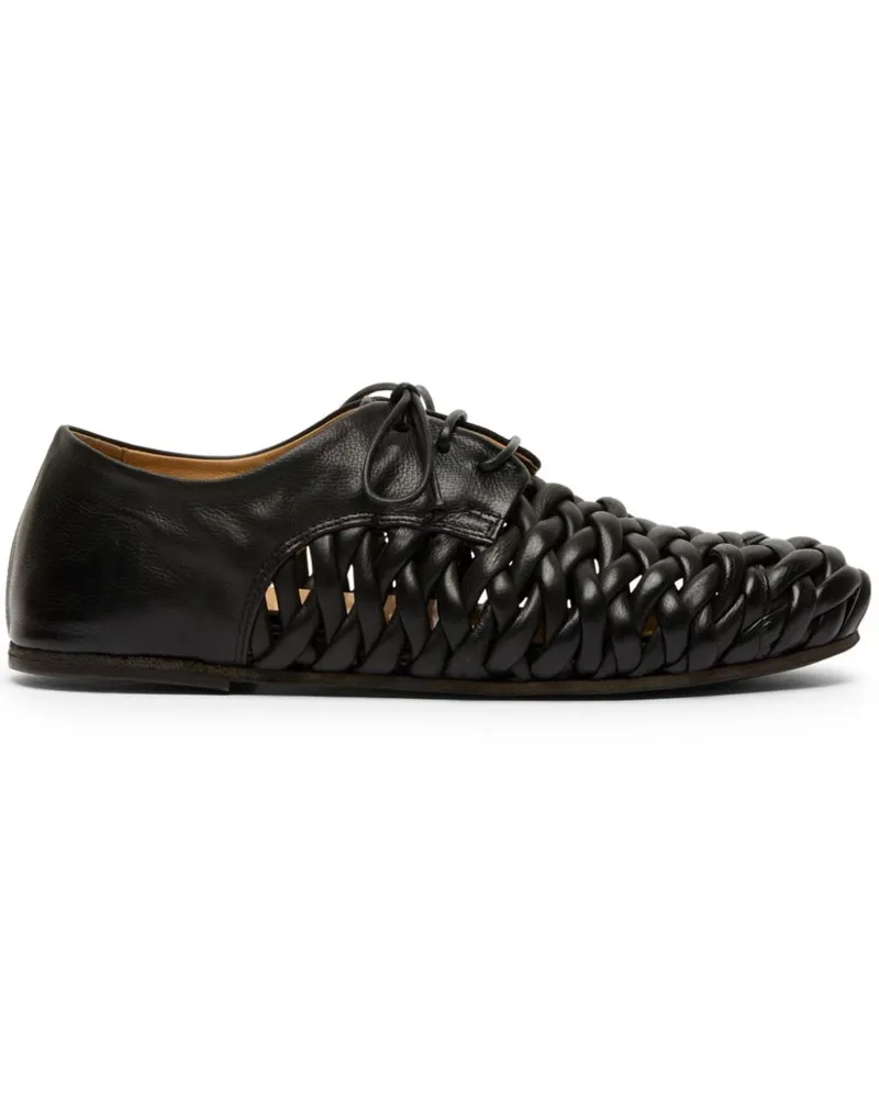 Marsèll Derby-Schuhe mit Webmuster - Schwarz Schwarz