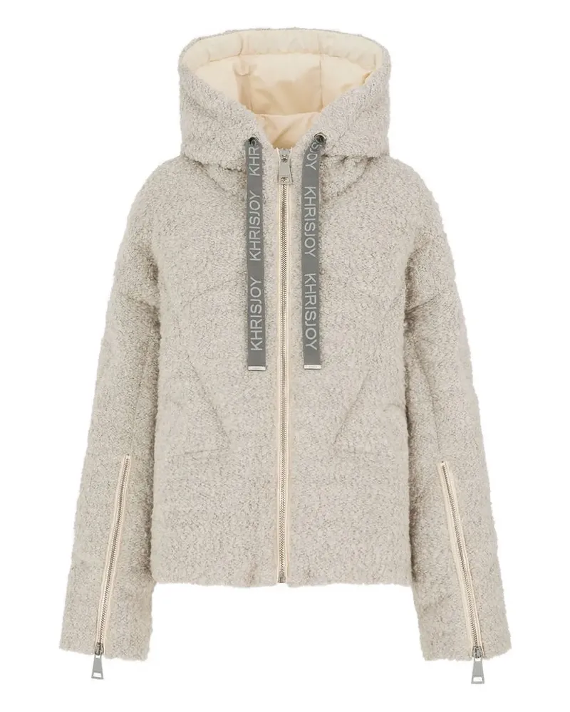 KHRISJOY Iconic Milano hooded zip jacket - Grau Grau