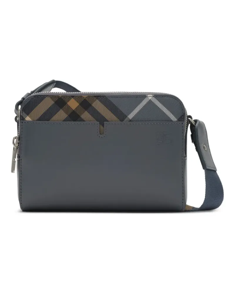 Burberry pop check crossbody bag - Blau Blau