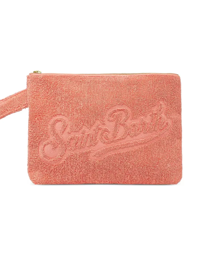 MC2 Saint Barth Pareasy pochette with jacquard saint barth logo - Orange Orange