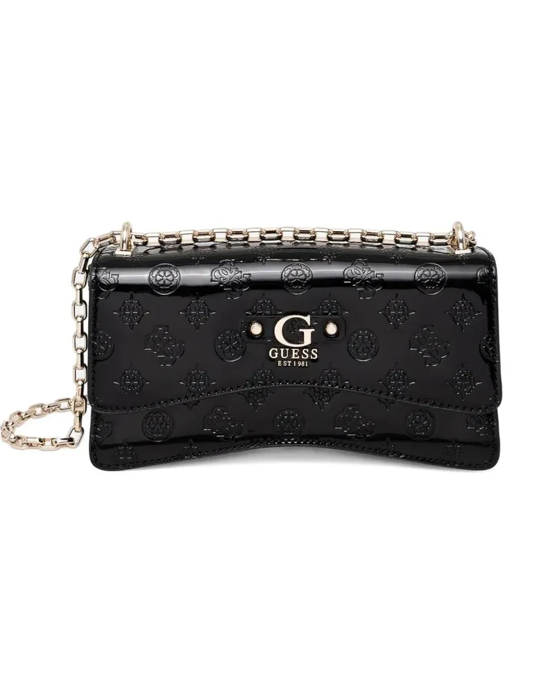 Guess Schultertasche mit Logo-Prägung - Schwarz Schwarz