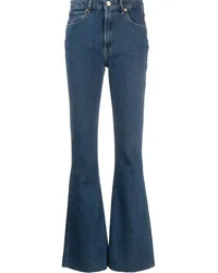 3x1 Bootcut-Jeans mit hohem Bund Blau