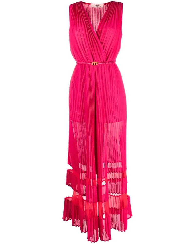 Twin-Set Jumpsuit mit Streifen - Rosa Rosa