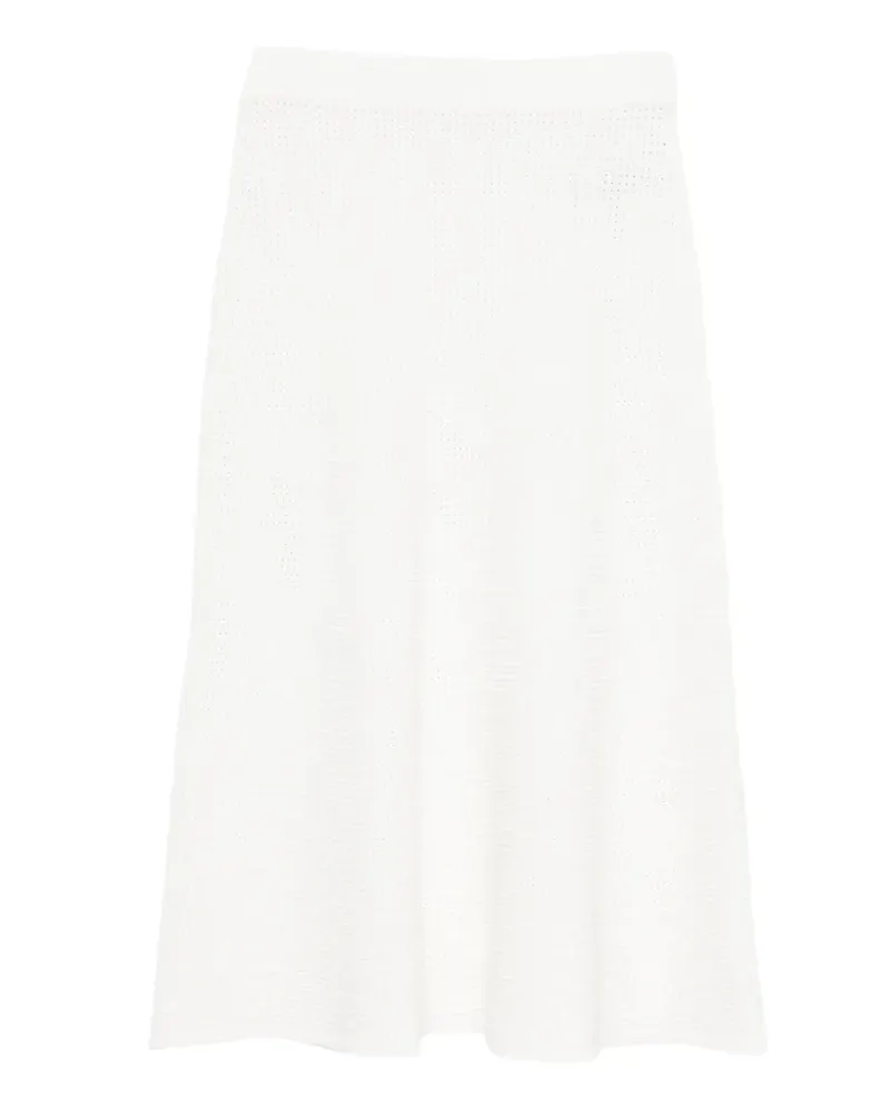 P.A.R.O.S.H. P.A.R.O H. Renfield knitted midi skirt - Weiß Weiß