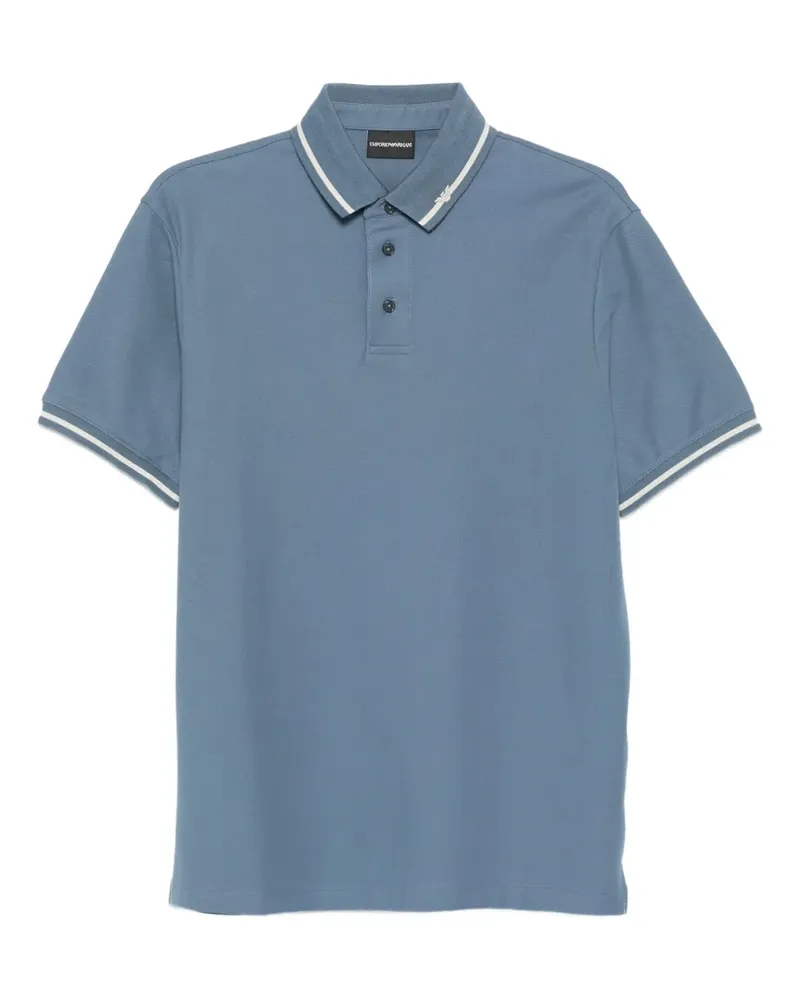 Emporio Armani Poloshirt mit Kontrastdetail - Blau Blau