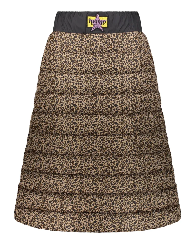 Herno padded printed skirt - Braun Braun