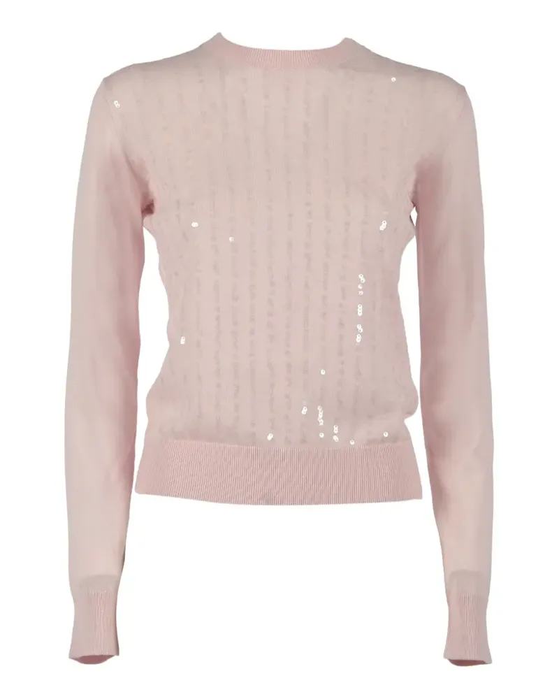 Max Mara sequin-embellished top - Rosa Rosa
