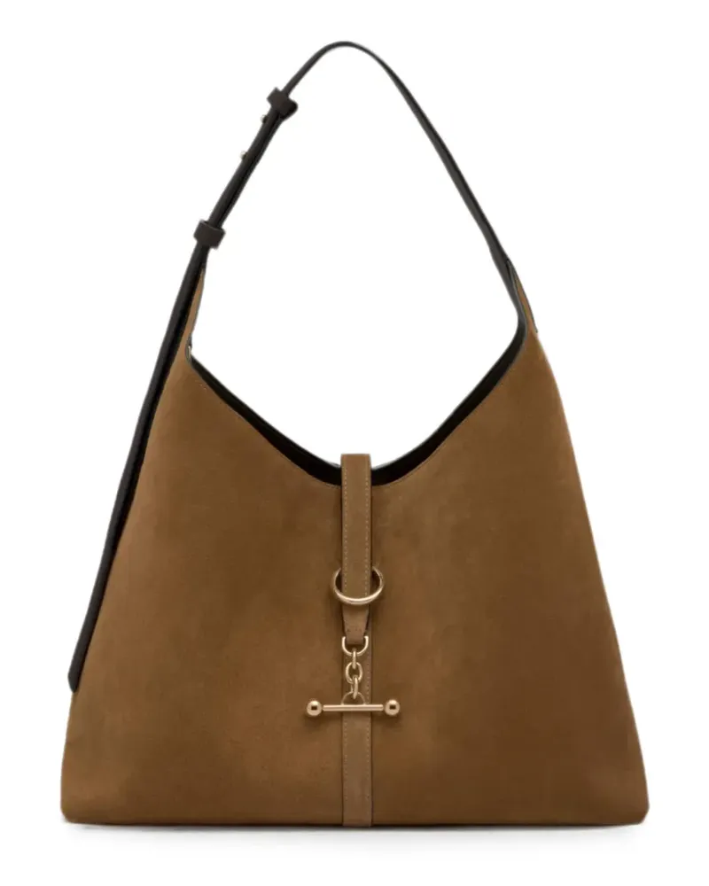 Strathberry Kite Schultertasche mit Stegdetail - Braun Braun