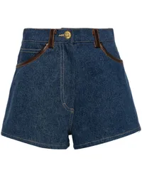 Sandro Jeans-Shorts mit hohem Bund Blau