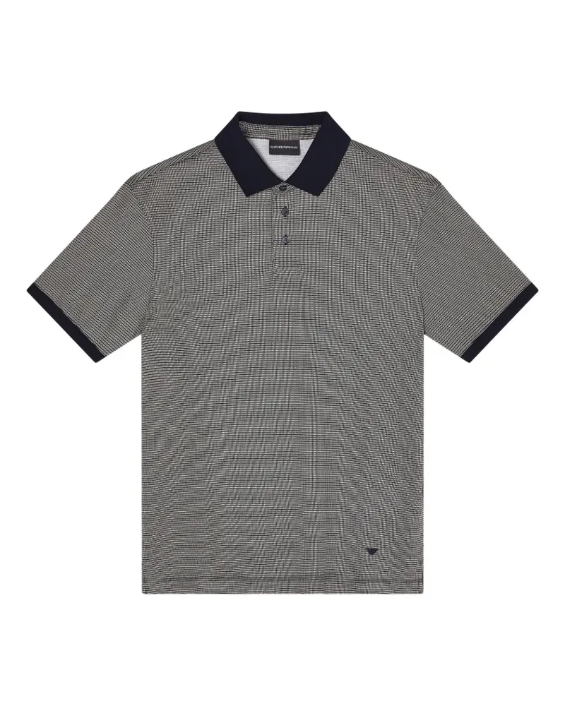 Emporio Armani Poloshirt mit kurzen Ärmeln - Schwarz Schwarz