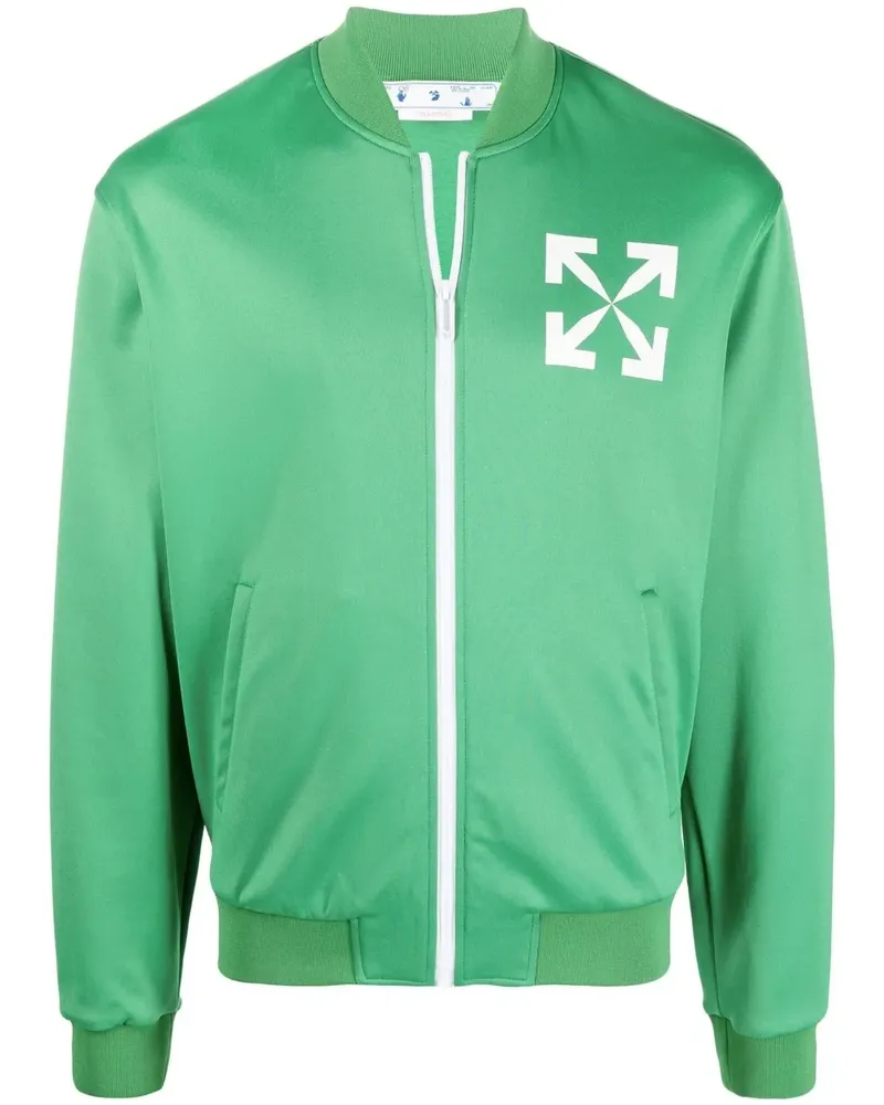 OFF-WHITE Sportjacke mit Arrows-Print - Grün Grün
