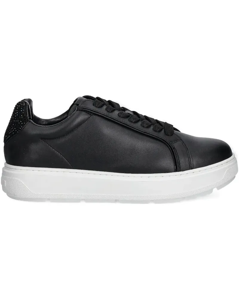 Moschino Verzierte Sneakers mit Schnürung - Schwarz Schwarz