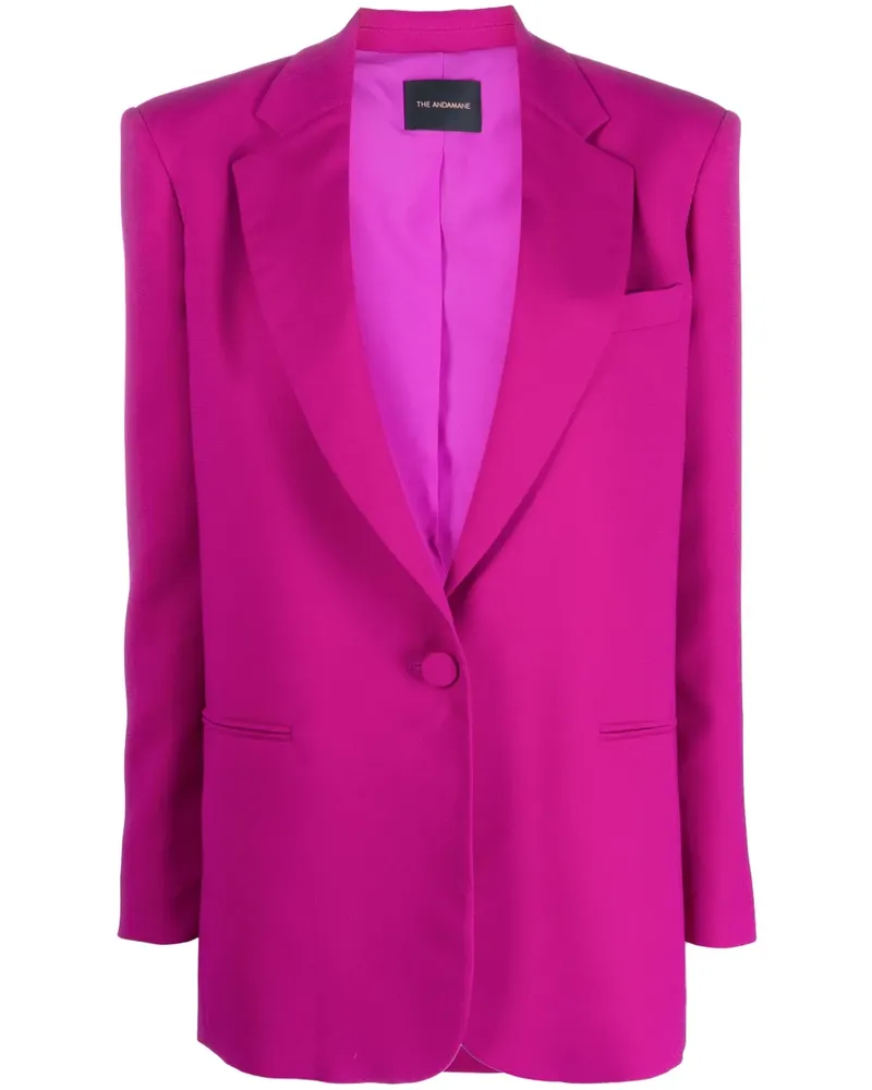 ANDAMANE Blazer mit fallendem Revers - Rosa Rosa