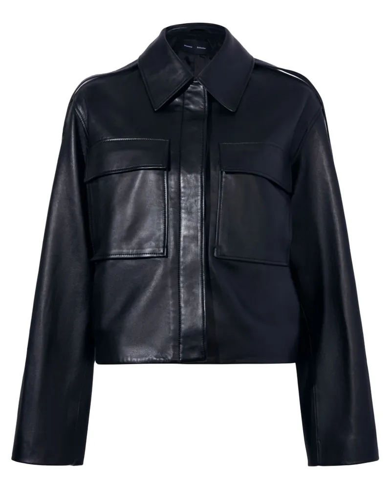 Proenza Schouler Dylan Lederjacke - Schwarz Schwarz
