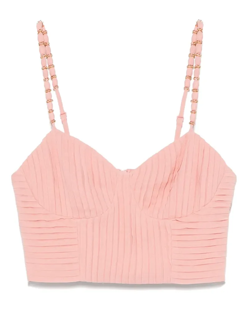 FARM Rio Plissiertes Tanktop - Rosa Rosa
