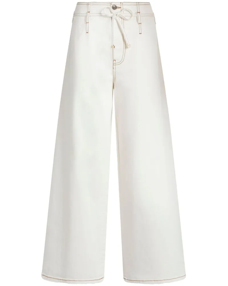 Etro Jeans mit weitem Bein - Weiß Weiß
