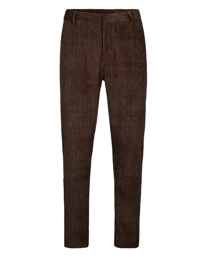Emporio Armani Cordhose mit Fischgrätenmuster - Braun Braun