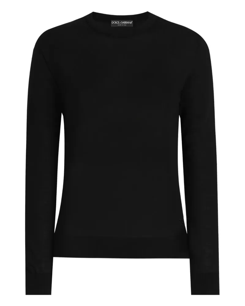 Dolce & Gabbana Pullover mit Rundhalsausschnitt - Schwarz Schwarz