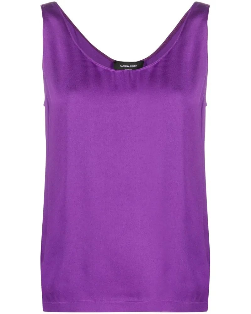 Fabiana Filippi Tanktop mit U-Ausschnitt - Violett Violett