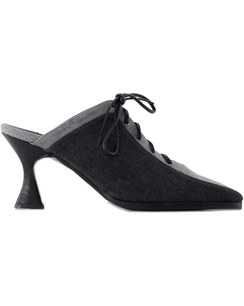 Carel Corset Mules mit Schnürung - Schwarz Schwarz
