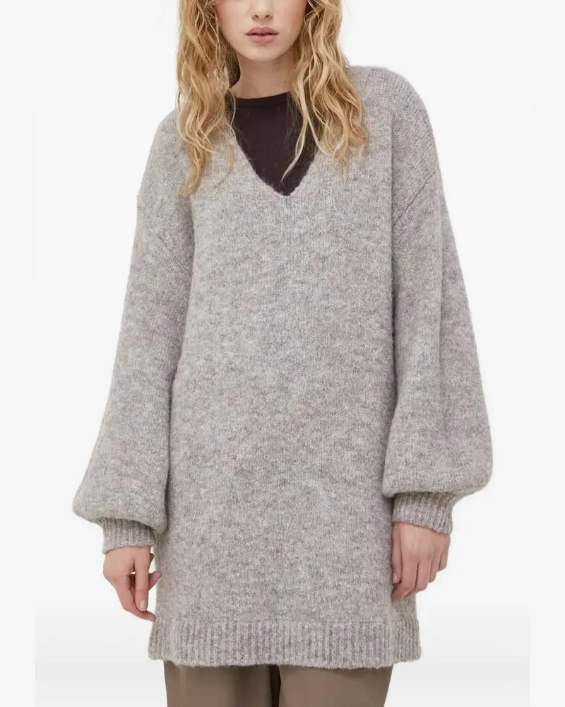 BRUUNS BAZAAR Pullover mit V-Ausschnitt - Nude Nude