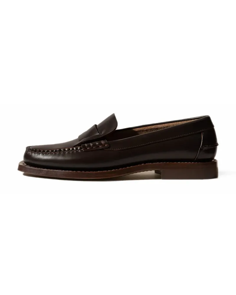 HEREU Sineu interlaced-detail loafers - Braun Braun