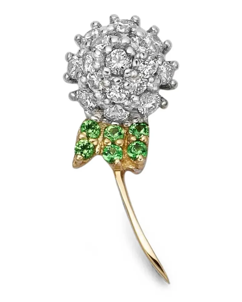 Loquet Dandelion Wish Anhänger mit Diamant und Tsavorit - Gold Gold