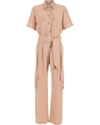 OLYMPIAH Jumpsuit mit kurzen Ärmeln Nude