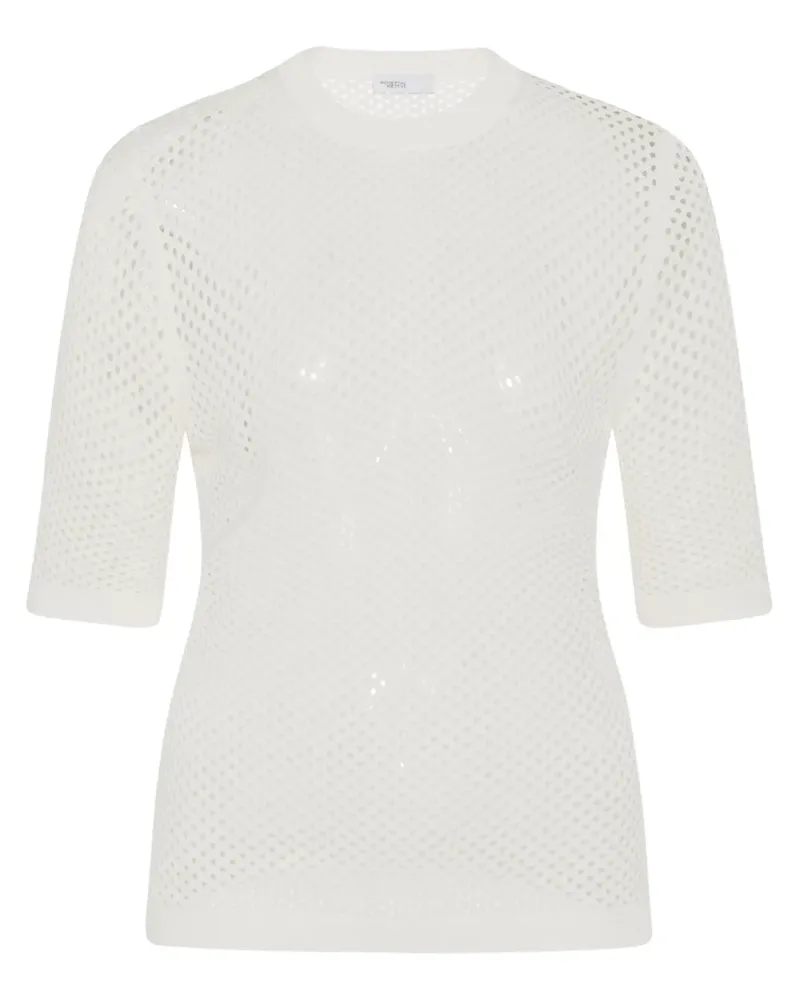 Rosetta Getty Top aus Mesh - Weiß Weiß