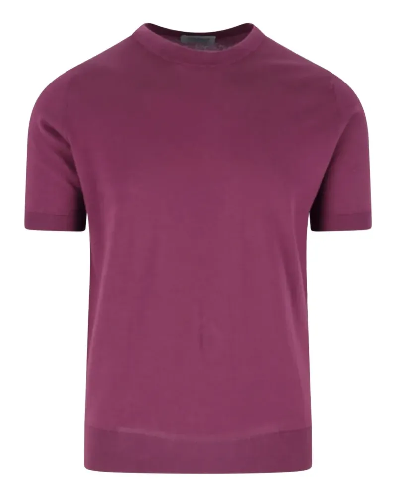 John Smedley crew-neck T-shirt - Rot Rot