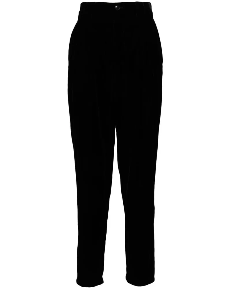 Giorgio Armani Hose aus Samt - Schwarz Schwarz