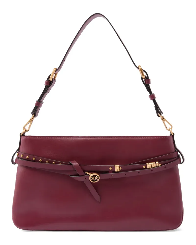 Pinko Schultertasche mit Nieten - Rot Rot
