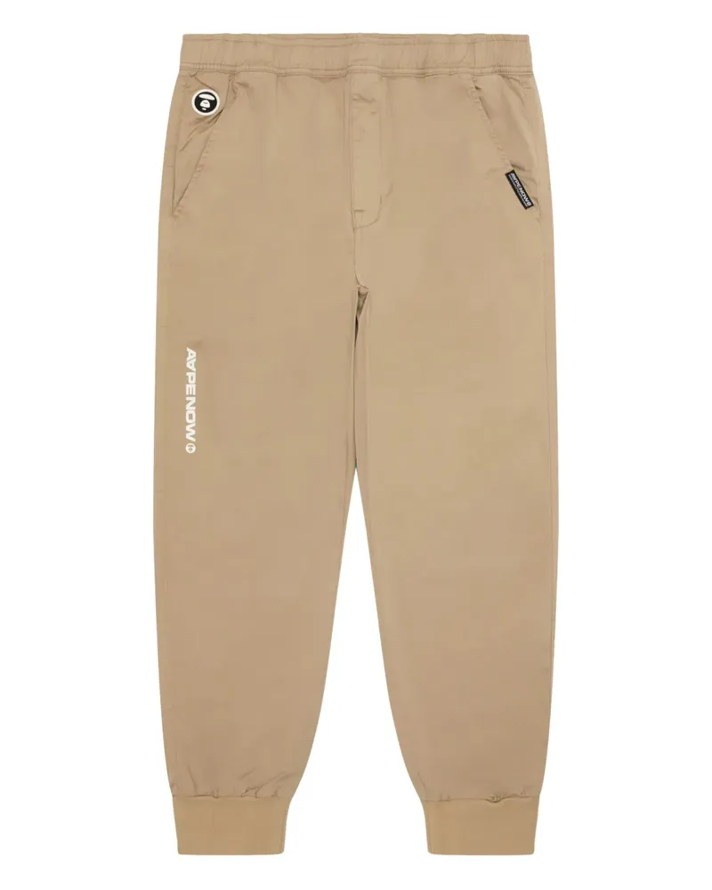 BAPE Ape Head Hose mit Logo-Schild - Braun Braun