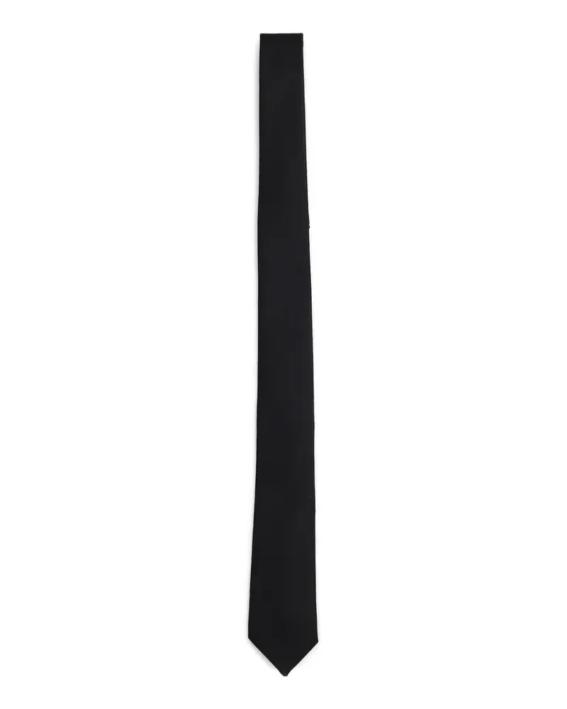 LARDINI wool-blend tie - Schwarz Schwarz
