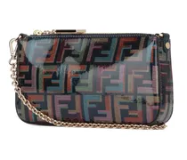 Baguette Clutch mit Kettenriemen - Blau