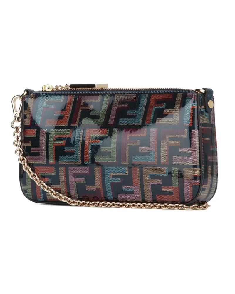 Fendi Baguette chain-strap mini clutch bag - Blau Blau