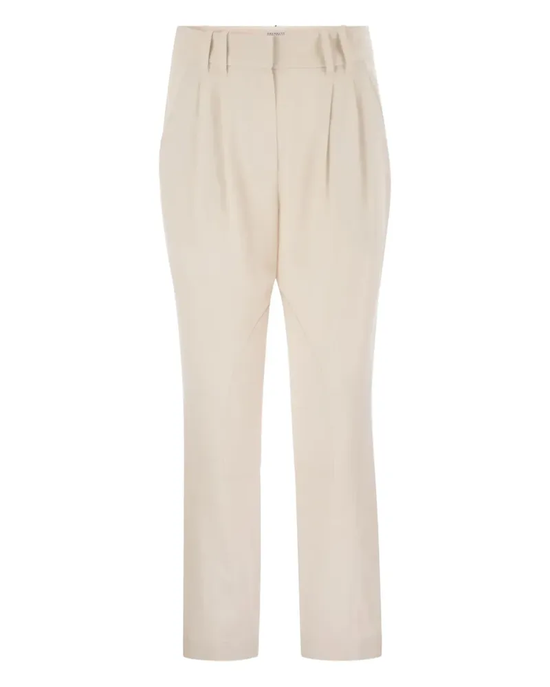 Brunello Cucinelli Hose mit Gürtelschlaufen - Nude Nude