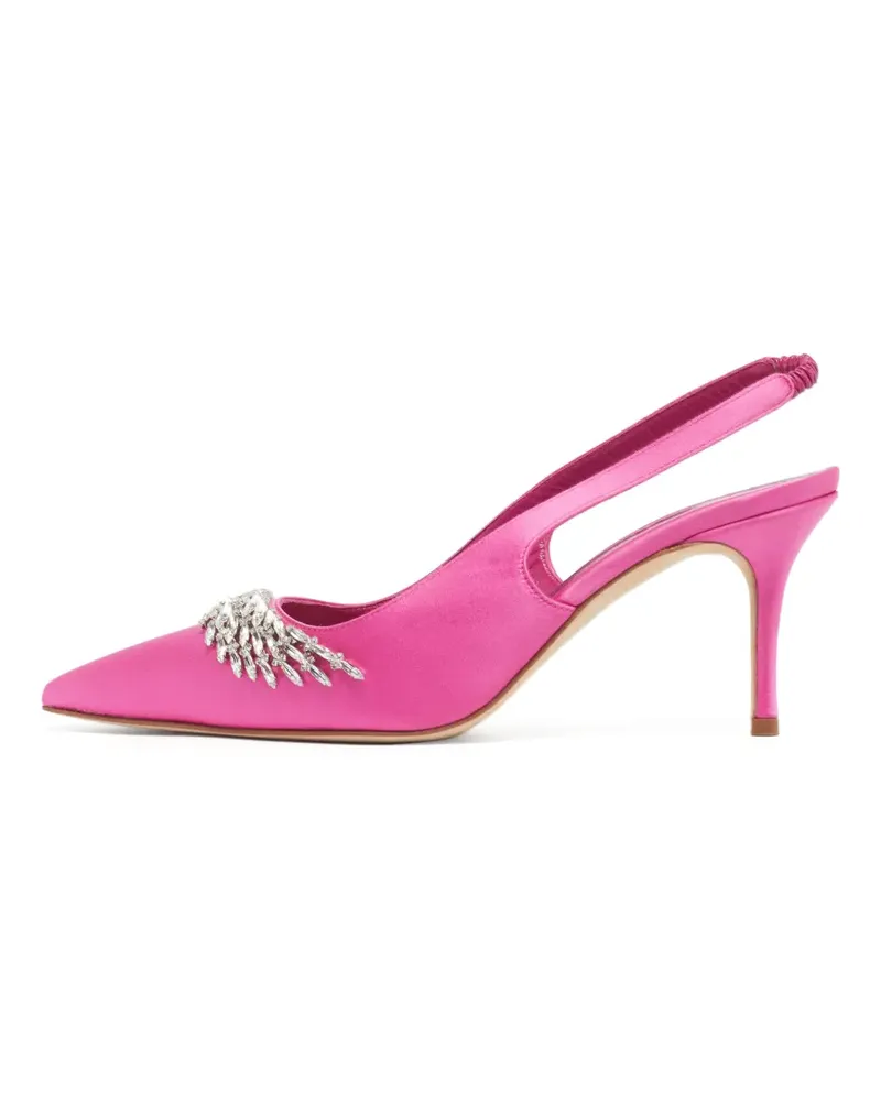 Manolo Blahnik Terala Slingback-Pumps mit Kristallen - Rosa Rosa