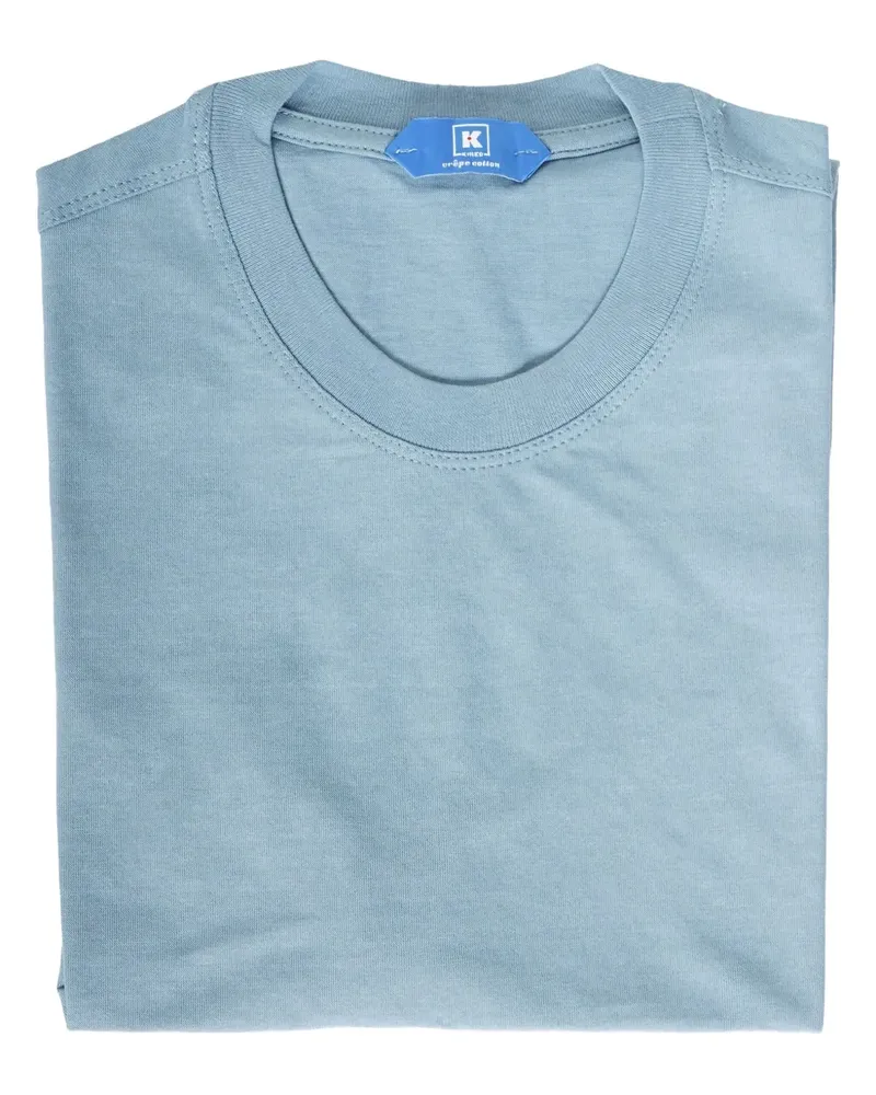 Kiton Klassisches T-Shirt - Blau Blau