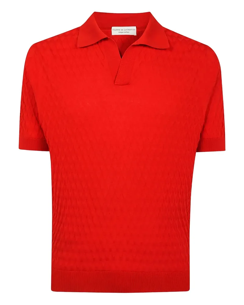 Filippo de Laurentiis Klassisches Poloshirt - Rot Rot
