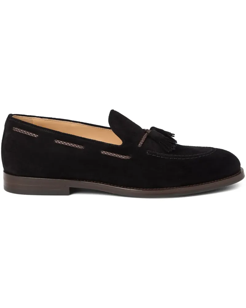 Brunello Cucinelli Loafer aus Wildleder - Schwarz Schwarz