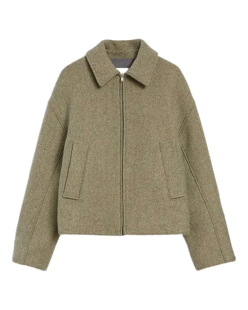 Jil Sander Jacke aus Wolle - Grün Grün