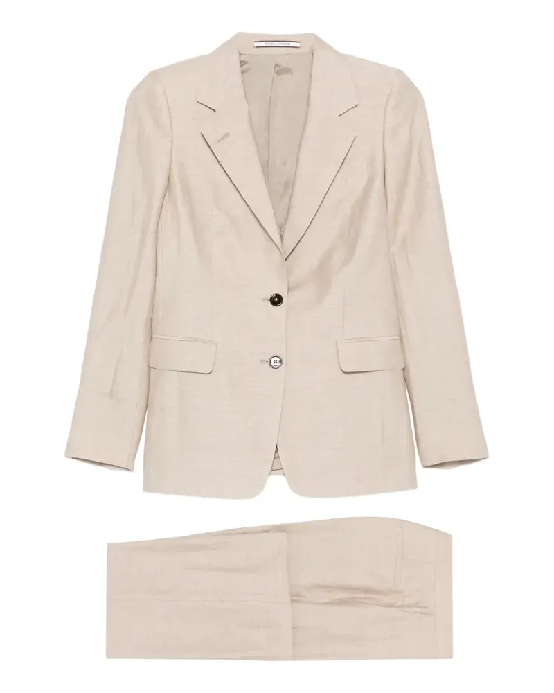 Tagliatore Parigi Anzug mit fallendem Revers - Nude Nude